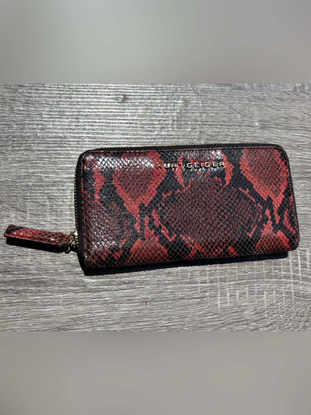 Kurt Geiger Snakeskin Embossed Wallet